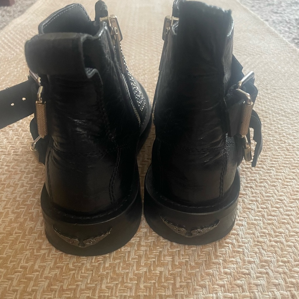 Zadig & Voltaire Studded Ankle Boots 7 - Picture 4 of 5
